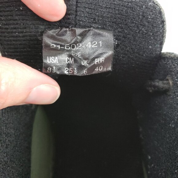 Roper Suede Chukka Ankle Boot Womens 8.5 Black Lace Up Split Toe Casual Western - Picture 12 of 12